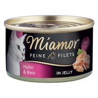 Miamor Feine Filets konzerva v želé 6 x 100 g - kuře & rýže v želé