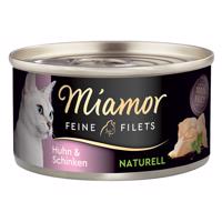 Miamor Feine Filets Naturelle konzerva 6 x 80 g - kuře & šunka