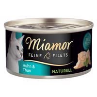 Miamor Feine Filets Naturelle konzerva 6 x 80 g - kuře & tuňák