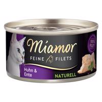 Miamor Feine Filets Naturelle konzerva 6 x 80 g - kuřecí a kachní