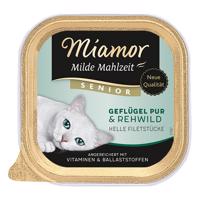 Miamor Milde Mahlzeit 6 x 100 g - Senior čísté kuřecí & srnčí