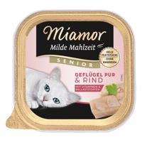 Miamor Milde Mahlzeit Senior 16 x 100 g - drůbeží a hovězí
