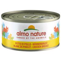 Míchané balení Almo Nature - 2 kg Holistic kuře & rýže + 6 x 70 g Legend kuře a sýr