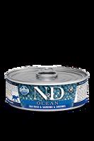 N&D CAT OCEAN Adult Tuna & Sardine & Shrimps 80g 1+1 zdarma ( do vyprodání)
