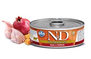 N&D CAT PUMPKIN Adult Quail & Pumpkin 80g 1+1 zdarma ( do vyprodání)