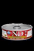 N&D CAT QUINOA Adult Venison & Coconut 80g 1+1 zdarma ( do vyprodání)