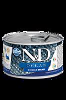 N&D DOG OCEAN Adult Herring & Shrimps Mini 140g 1+1 zdarma ( do vyprodání)