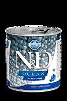 N&D DOG OCEAN Adult Sea Bass & Squid 285g 1+1 zdarma ( do vyprodání)