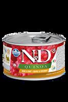 N&D DOG QUINOA Quail & Coconut Mini 140g 1+1 zdarma ( do vyprodání)