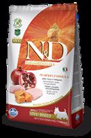N&D Pumpkin DOG Adult Mini Chicken&Pomegranat 2,5kg sleva