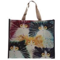 Nákupní taška s barevnými kočkami