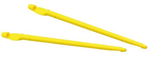 Oboustranný uvolňovač háčků - žlutý 16,5cm 2ks