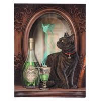Obraz na plátně s kočkou a vílou - design Lisa Parker