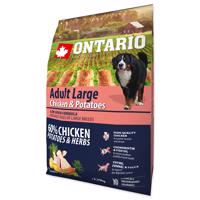 Ontario Adult Large Chicken & Potatoes & Herbs Velikost balení: 2,25 kg