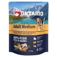 Ontario Adult Medium Fish & Rice Velikost balení: 0,75 kg