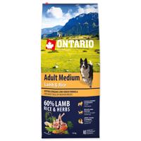 Ontario Adult Medium Lamb & Rice Velikost balení: 12kg