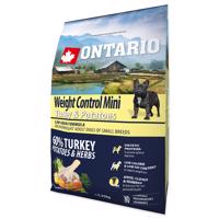 Ontario Adult Mini Weight Control Turkey & Potatoes Velikost balení: 2,25 kg