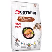ONTARIO Cat Sterilised 7+ 0,4 kg