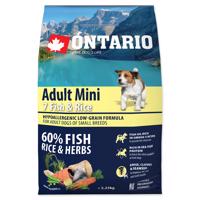 ONTARIO Dog Adult Mini Fish & Rice Velikost balení: 2,25 kg