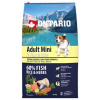 ONTARIO Dog Adult Mini Fish & Rice Velikost balení: 6,5kg