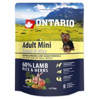 ONTARIO Dog Adult Mini Lamb & Rice Velikost balení: 0,75 kg