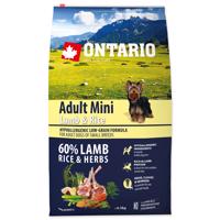 ONTARIO Dog Adult Mini Lamb & Rice Velikost balení: 6,5kg