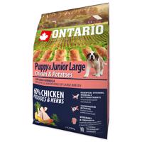 Ontario Puppy & Junior Large Chicken & Potatoes & Herbs Velikost balení: 2,25 kg