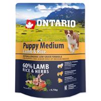 ONTARIO Puppy Medium Lamb & Rice Velikost balení: 0,75 kg