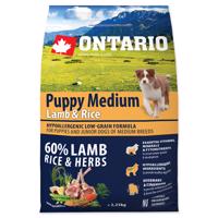 ONTARIO Puppy Medium Lamb & Rice Velikost balení: 2,25 kg