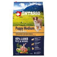 ONTARIO Puppy Medium Lamb & Rice Velikost balení: 6,5kg