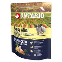 ONTARIO Puppy Mini Chicken & Potatoes & Herbs Velikost balení: 0,75 kg