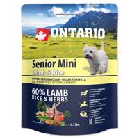ONTARIO Senior Mini Lamb & Rice Velikost balení: 0,75 kg