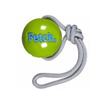 Orbee-Tuff® Ball Fetch s provazem 8 cm zelený