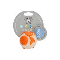Orbee-Tuff® Ball Zeměkoule fosfor/oranžová   S 5,5cm