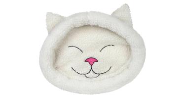 Pelíšek MIJOU kočičí hlava bílá 48x37 cm