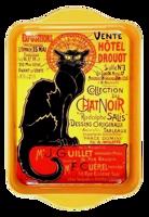 Plechový tác černý kocour Le Chat noir (menší) I