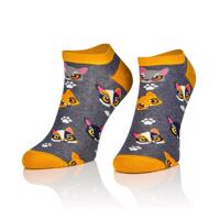 Ponožky s kočkami - nízké - dámské, pánské Číslo: vel. 44-46 (pánské)