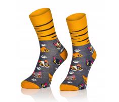 Ponožky s kočkami - velikosti 36-46 Číslo: vel. 44-46 (pánské)