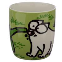 Porcelánový hrnek kočka Simon's Cat / Simons Cat - zelený