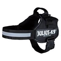 Postroj JULIUS-K9® Power - černý - Vel. 2: 71 - 96 cm obvod hrudníku