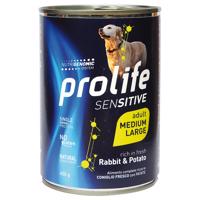 Prolife Dog Grain Free Sensitive Adult Medium/Large Rabbit & Potato - 6 x 400 g