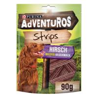 Purina AdVENTuROS Strips, nízkotučné pamlsky pro psy s jelení příchutí 3 × 90 g