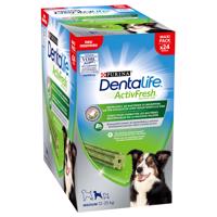 PURINA Dentalife snacky, 2 balení - 25 % sleva - Active Fresh Daily Dental Care Snacks pro střední psy 2 x 24 kusů