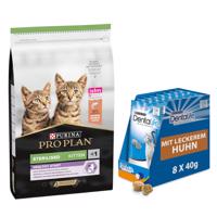 PURINA PRO PLAN granule 10 kg + PURINA Dentalife snack  zdarma -  Sterilised Kitten Healthy Start Salmon