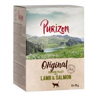 Purizon Adult  / Organic / Superfoods - bez obilovin za skvělou cenu - Adult  Kuřecí filety s jehněčím a lososem (6 x 70 g)