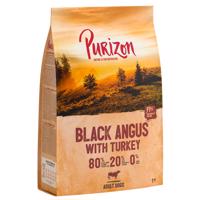 Purizon - bez obilovin granule, 1 kg za skvělou cenu!  - Black-Angus hovězí s krocanem - bez obilovin