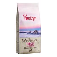 Purizon - bez obilovin granule, 1 kg za skvělou cenu!  - Krůtí s konopným olejem lisované za studena