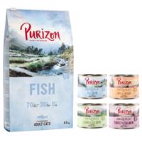 Purizon granule 6,5 kg + Purizon konzervy 6 x 200 g zdarma - Adult ryba - bezobilné + míchané balení