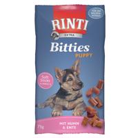 RINTI Extra Bitties Puppy - výhodné balení 4 x 75 g (kuřecí & kachní)
