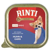 RINTI Gold Mini 6 x 100 g - Kuřecí & husí maso